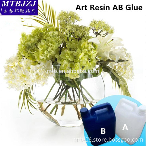 Surper Glue Water-Like Crystal Resin Epoxy AB Glue for False Flower